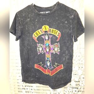 Guns N Roses Concert Graohic Short Sleeve T-Shirt, Small